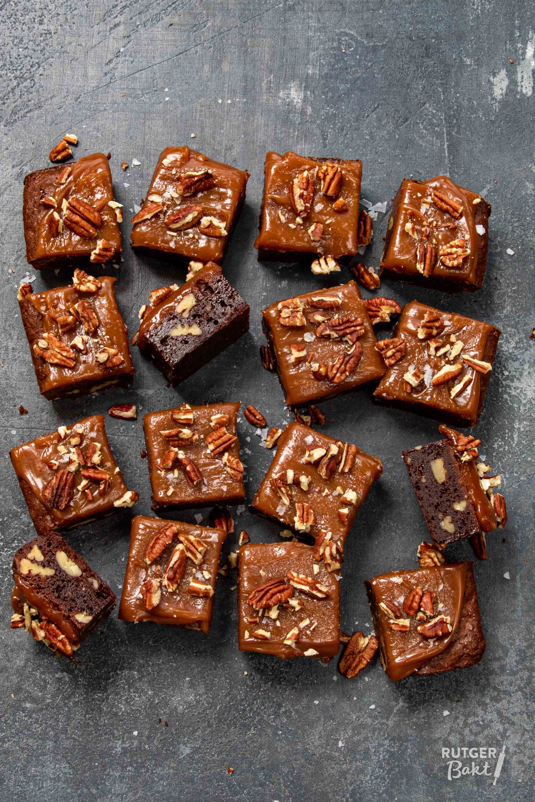 Karamel brownies