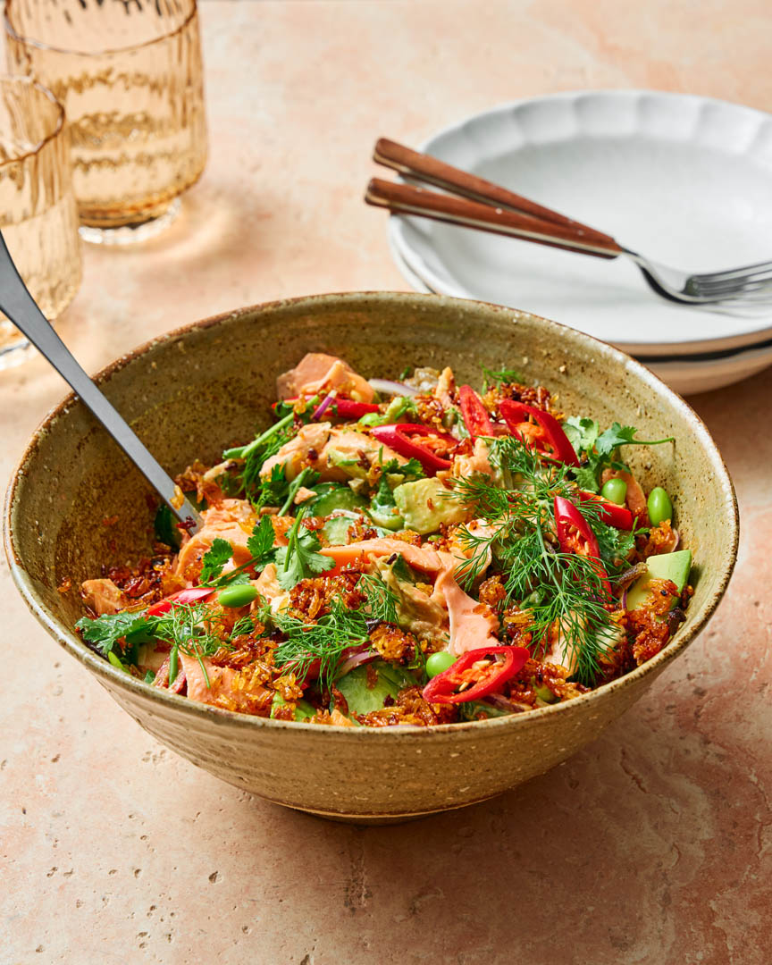 Knapperige Rijstzalm-Crunch Salde