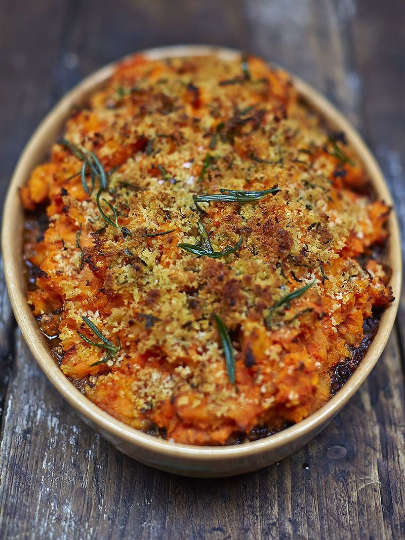 Vegan shepherd\'s pie