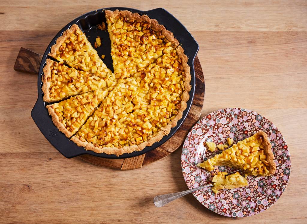 Bretonse appeltaart met speculaasbodem