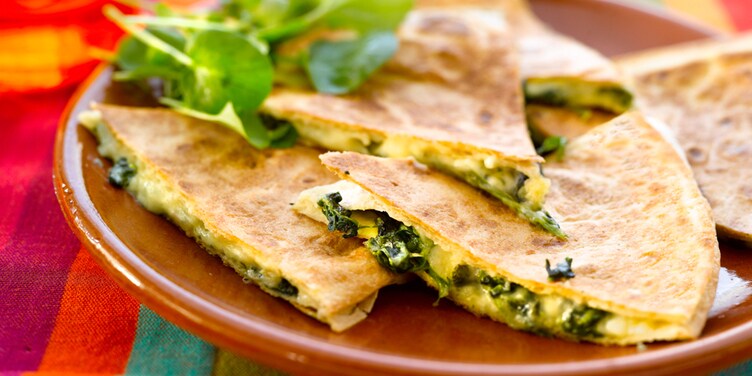 Quesadilla's met spinazie