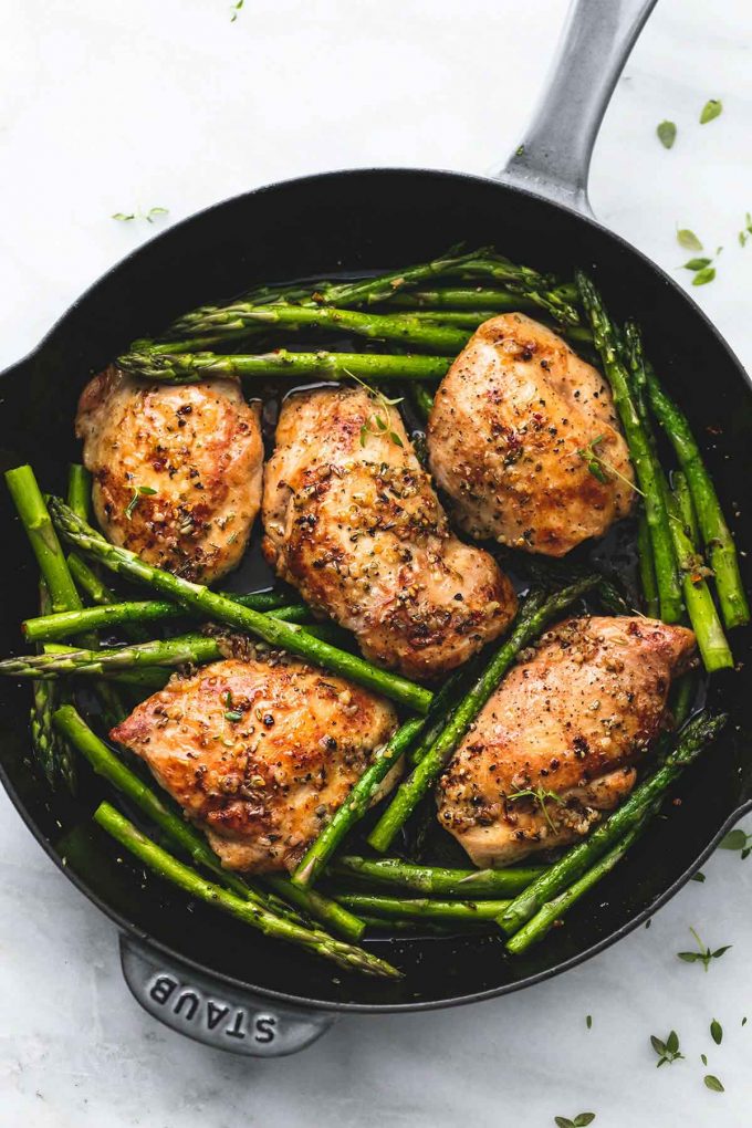 Lookkip met asperges