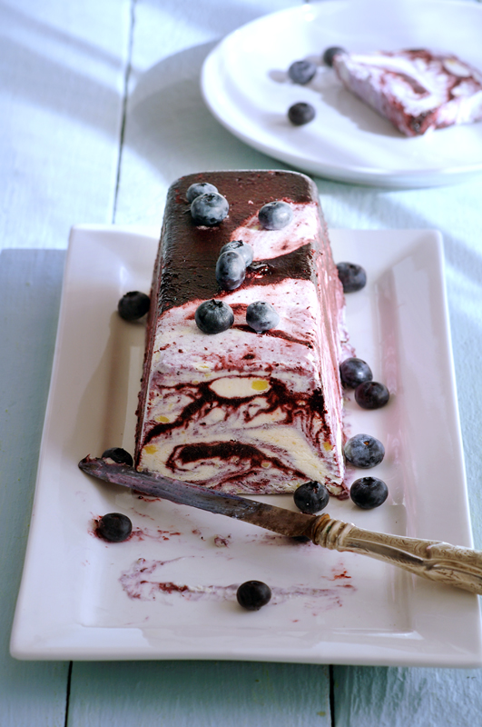 Bosbessenparfait