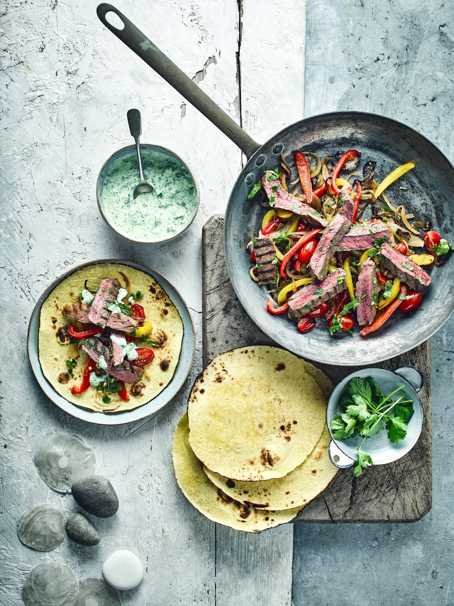 Fajita met entrecote