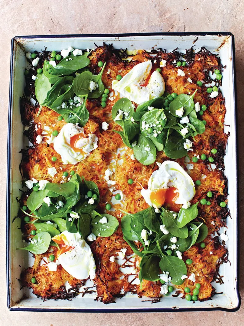 Grote groenten rosti