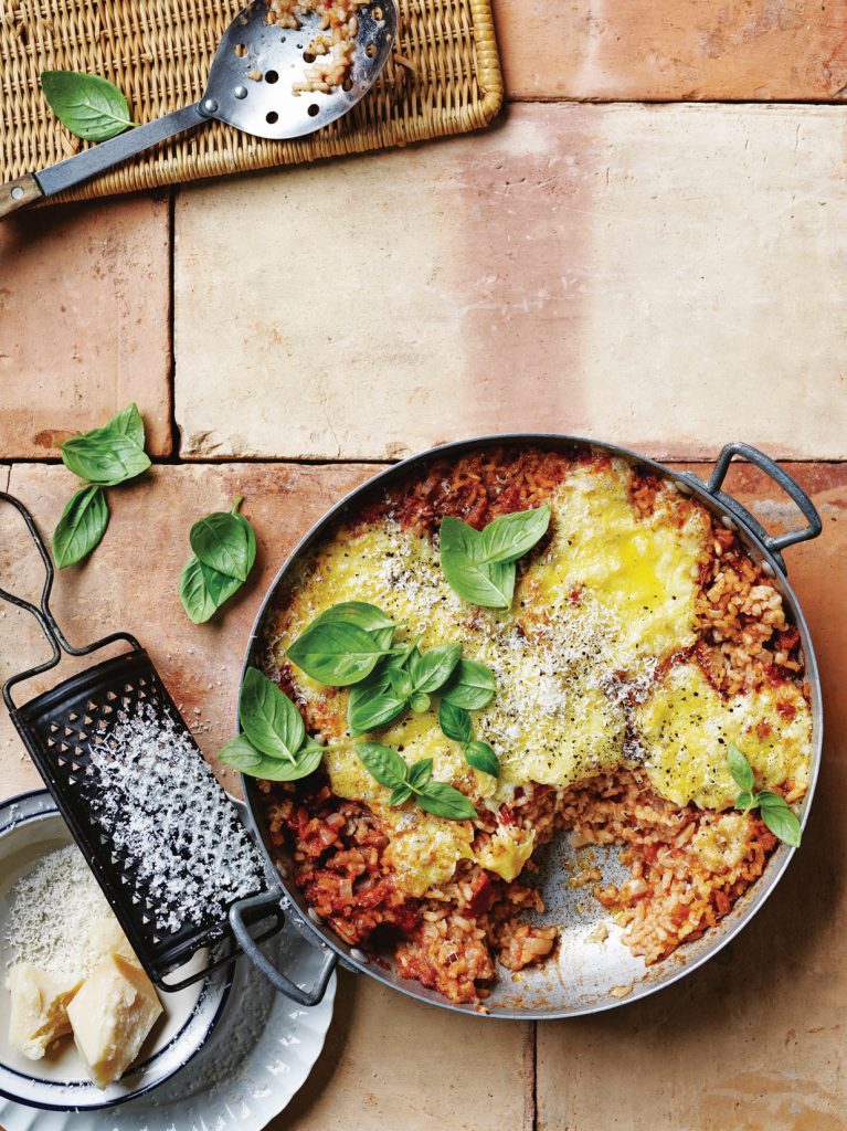 Tomatenrisotto met provola