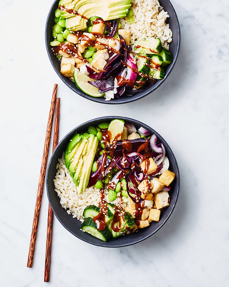 Tofu poké bowl