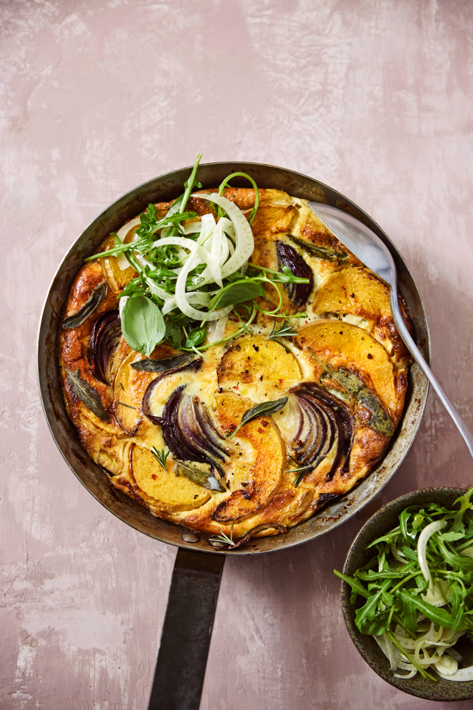 Pompoenfrittata met salie