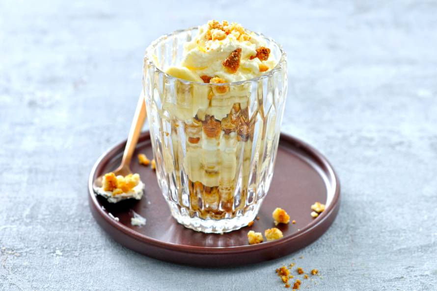 Banoffee pie in een glas