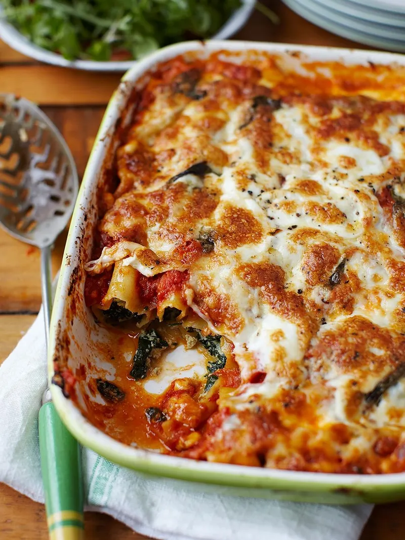 Spinazie & ricotta cannelloni