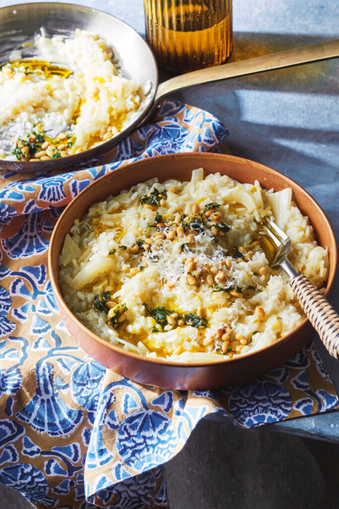Risotto met venkel en citroen