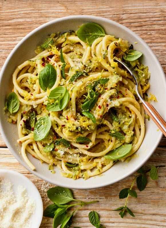 Pasta met courgette