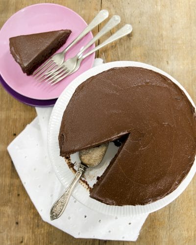 Zoete aardappel chocolade cake