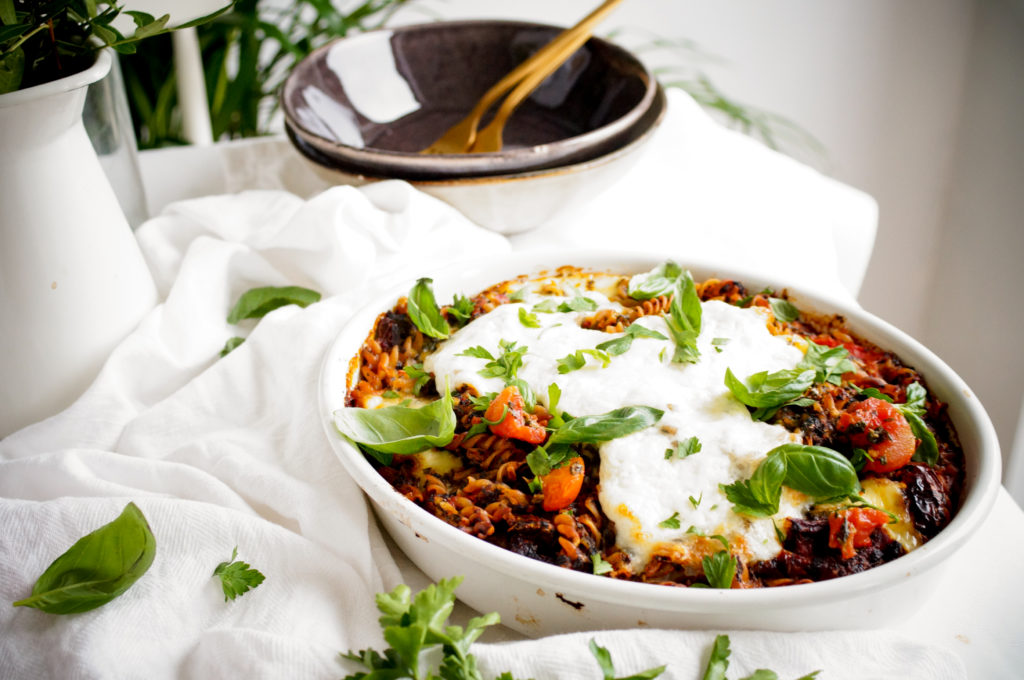 Pasta ovenschotel met 3 kazen