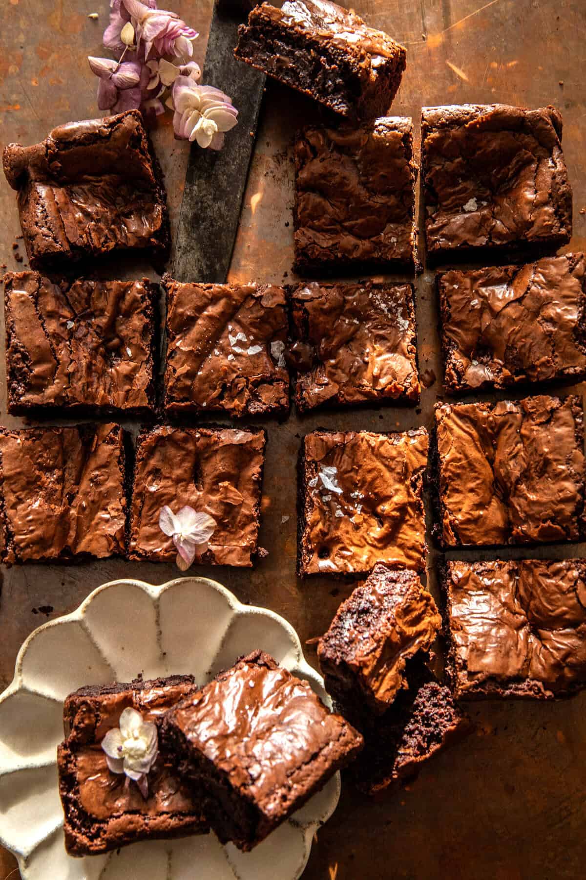 Fudgy-Crinkle brownies