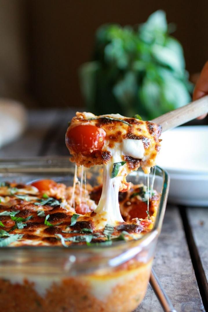 Romige quinoa caprese