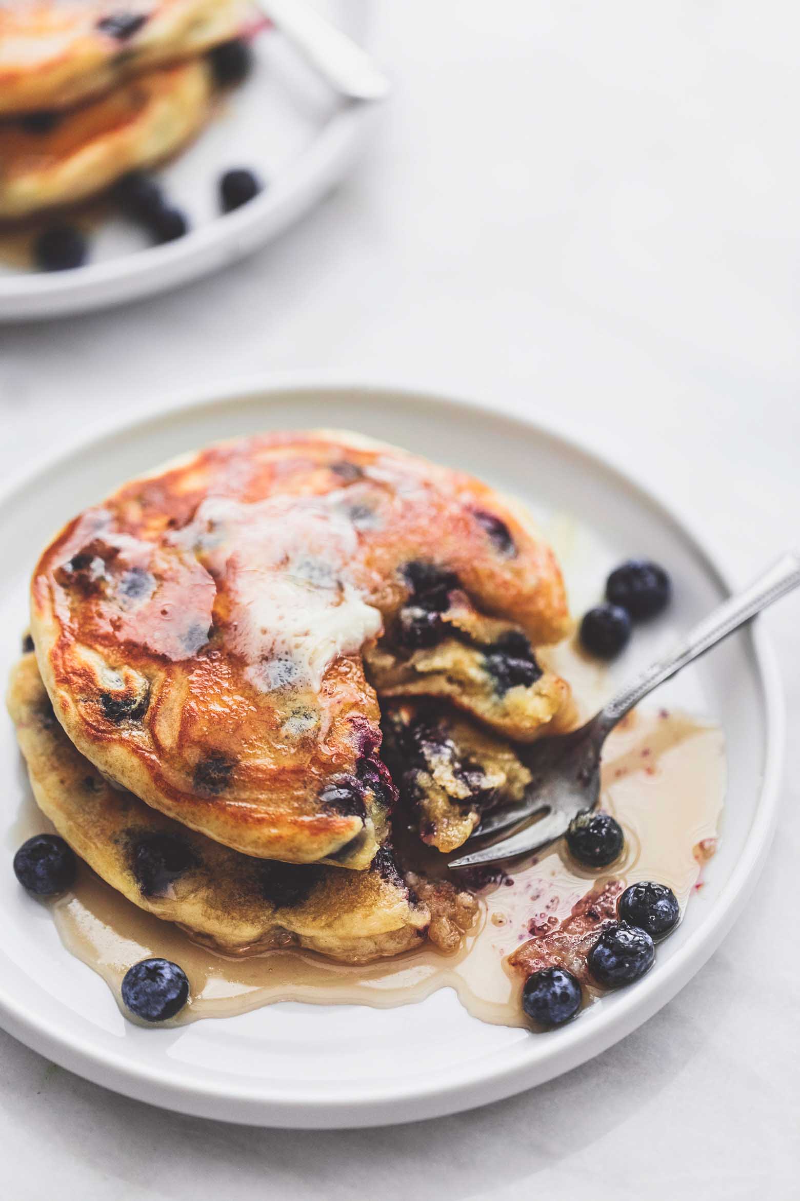 Extra dikke bosbespancakes