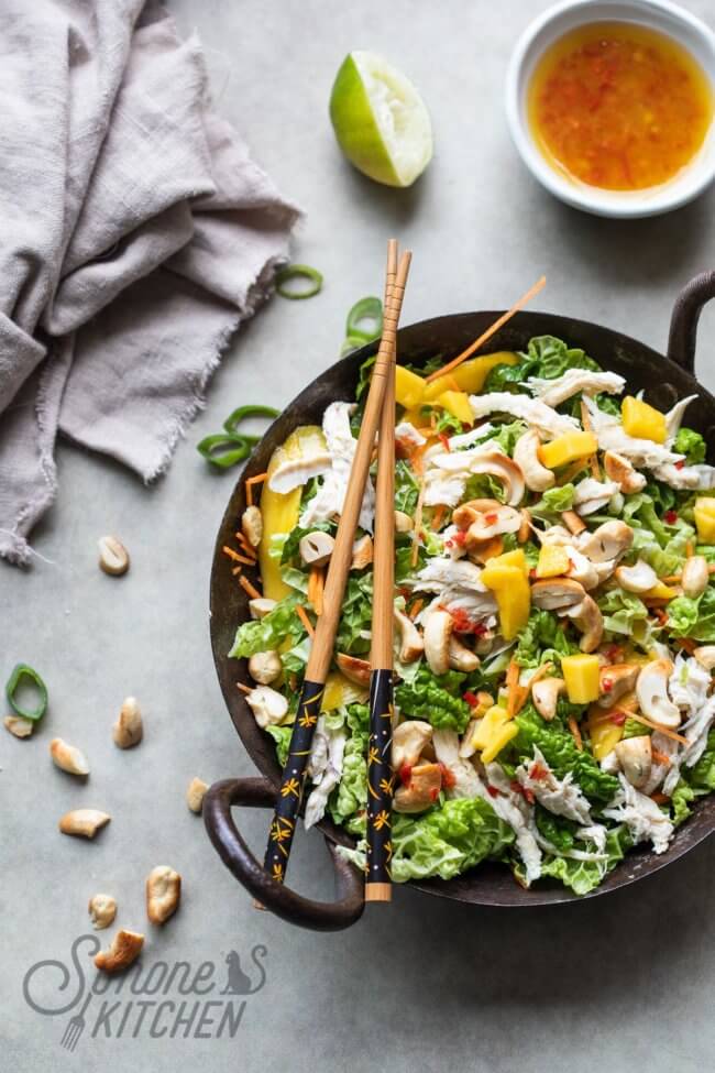 Thaise salade met Chinese kool 
