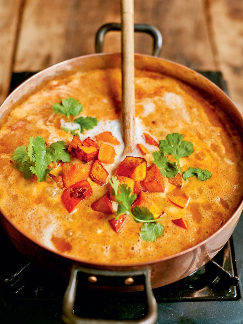 Geurige pompoen curry