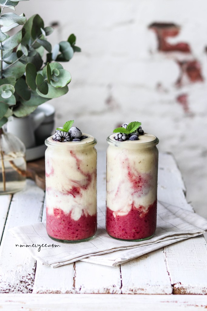Bosbes-cheesecake smoothie