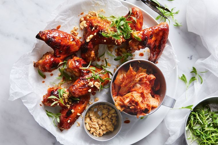 Kimchi-kippenvleugeltjes