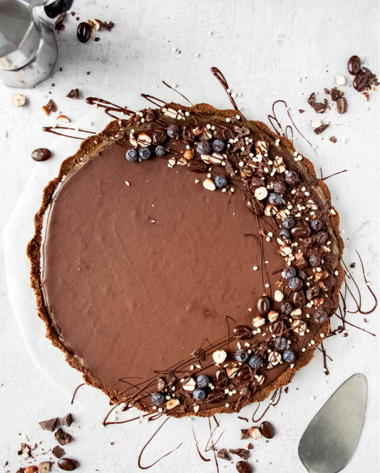 Koffietaart met caramel vulling