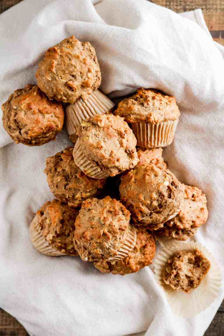 Banaan-pecan muffins met haver