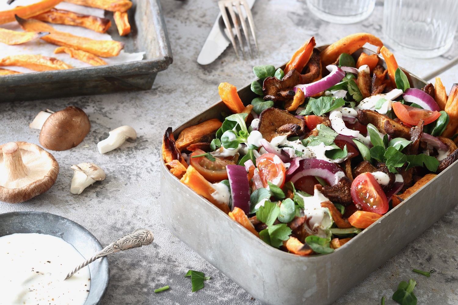 Vegetarische shoarmaschotel