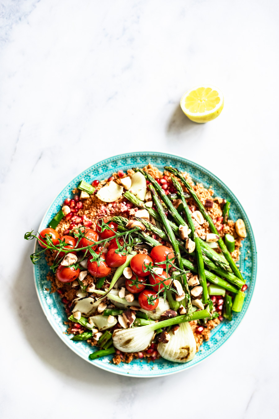 Couscous salade met gegrilde groenten
