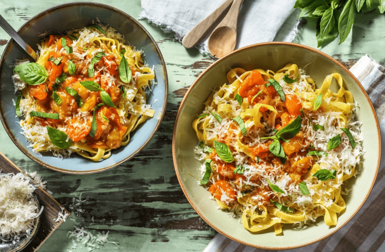Verse tagliatelle met cherrytomatensaus