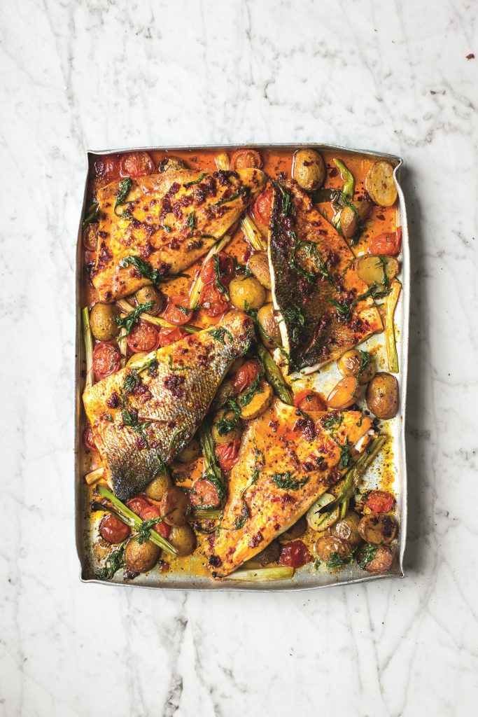 Harissavis uit de oven
