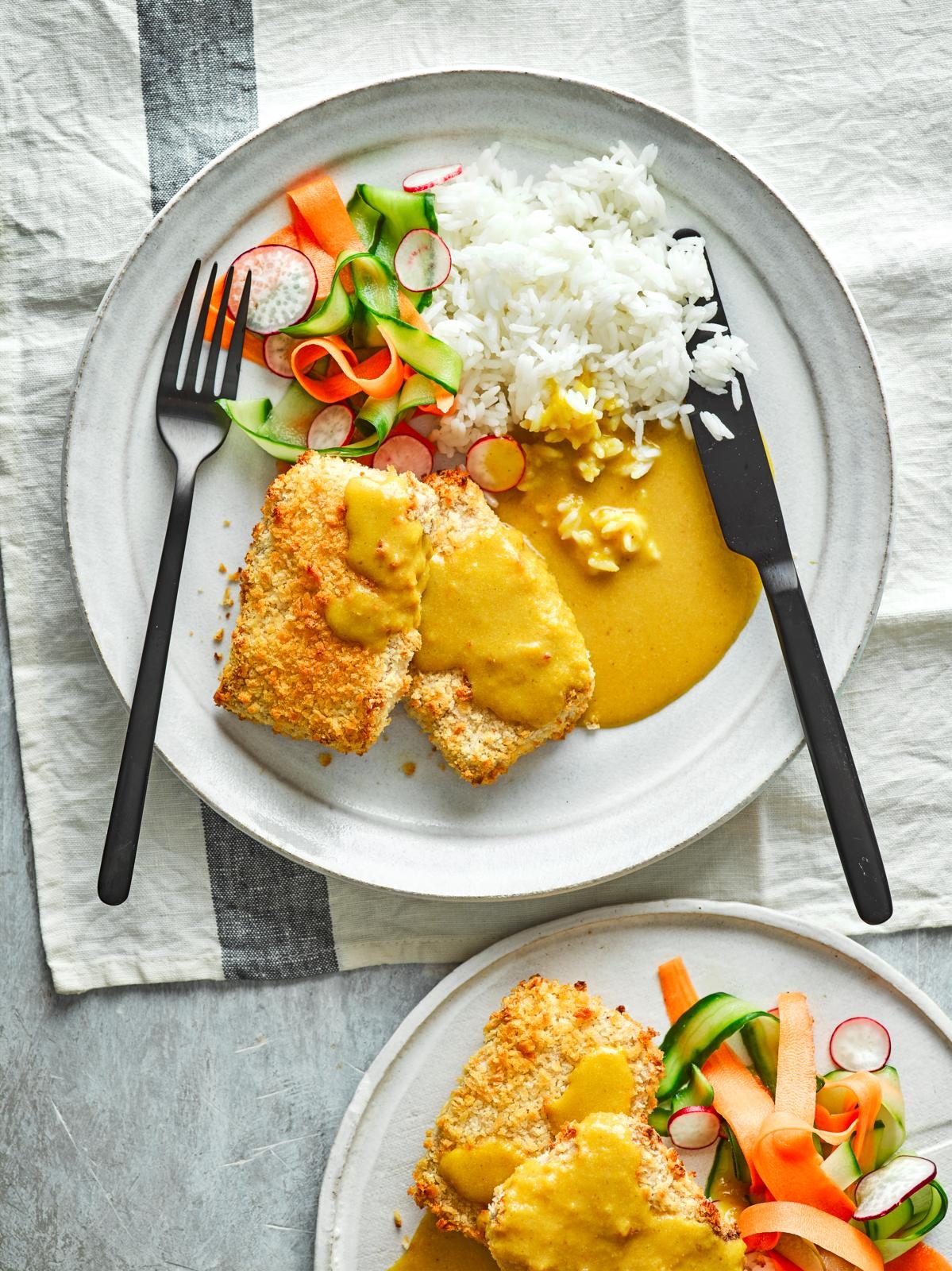Tofu katsu curry