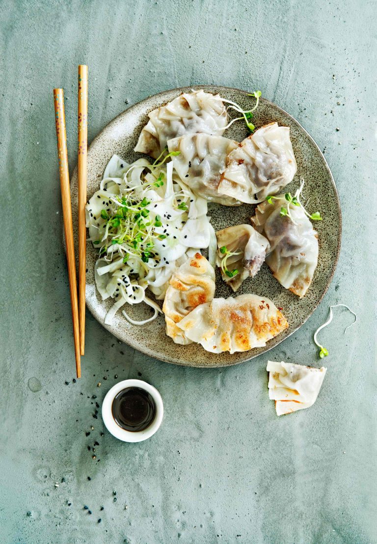 Snelle dumplings met zoetzure venkel
