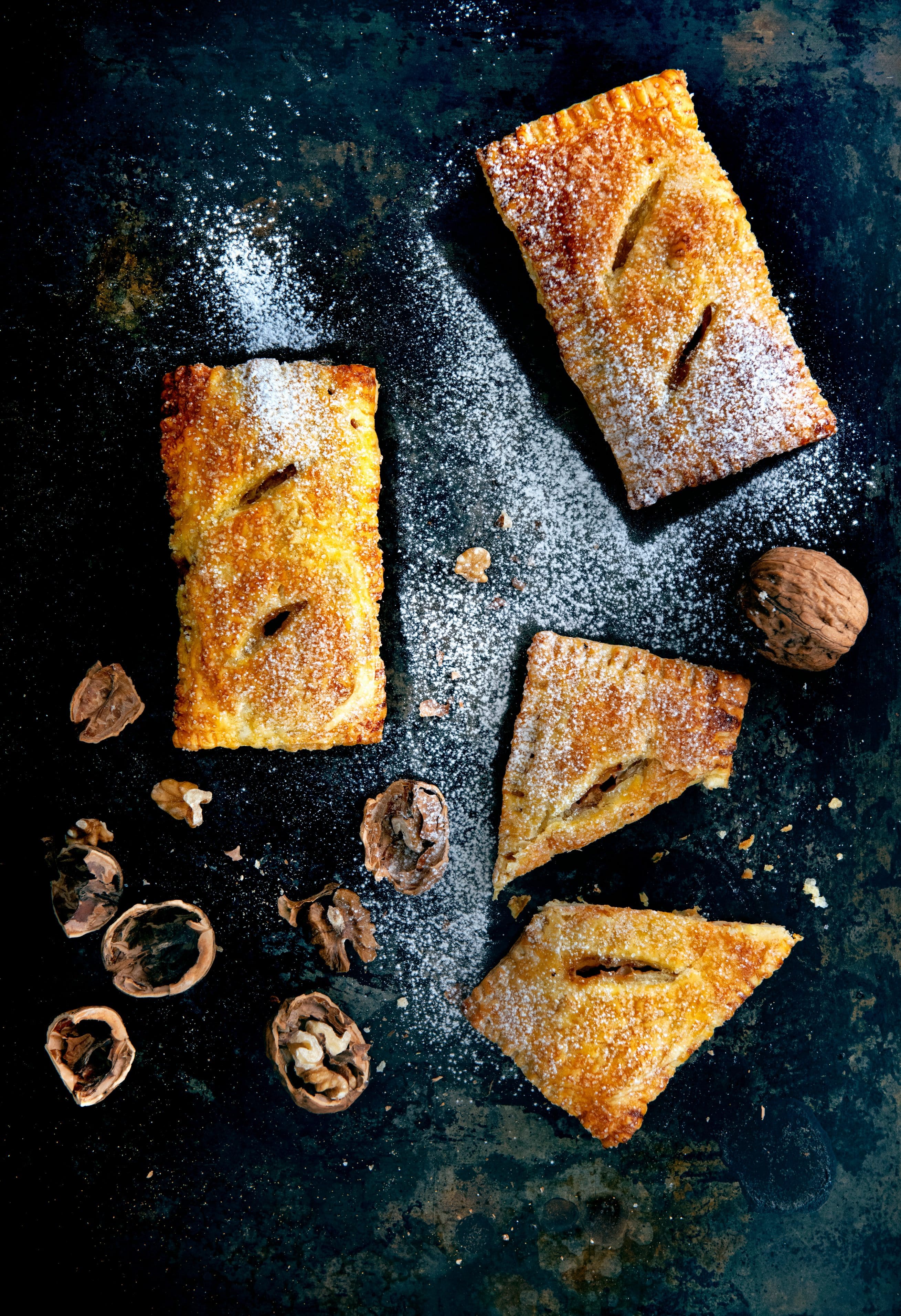 Appelflap met walnoten