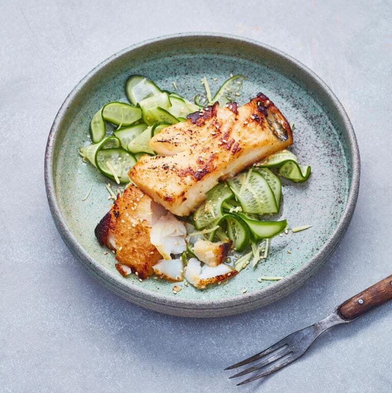Heilbot gepekeld in miso