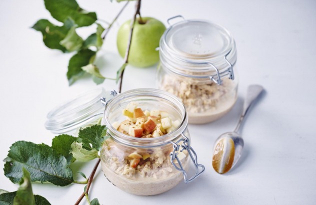 Overnight oats met appel