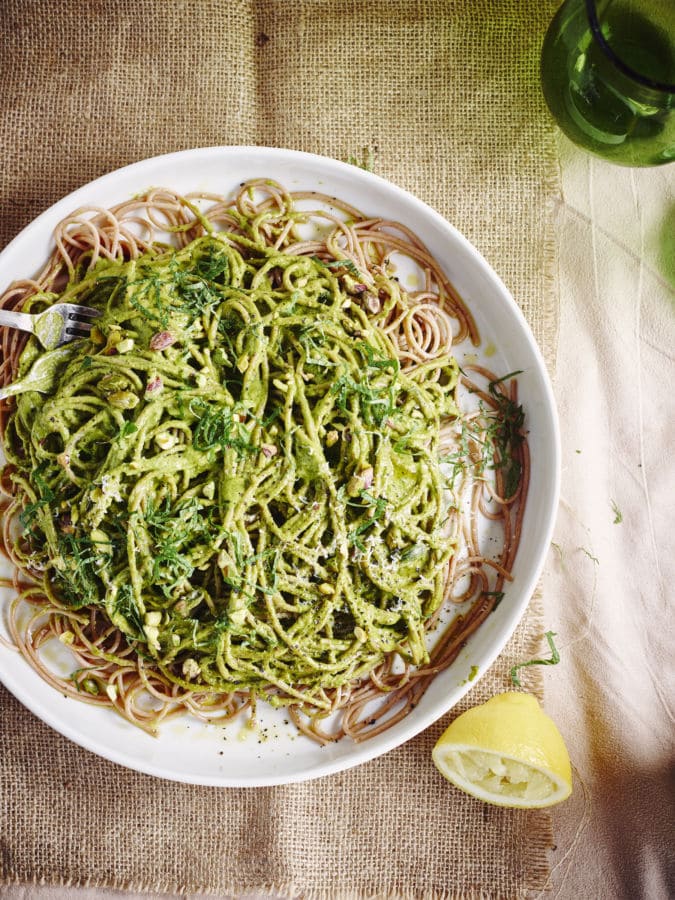 Pasta met boerenkoolpesto