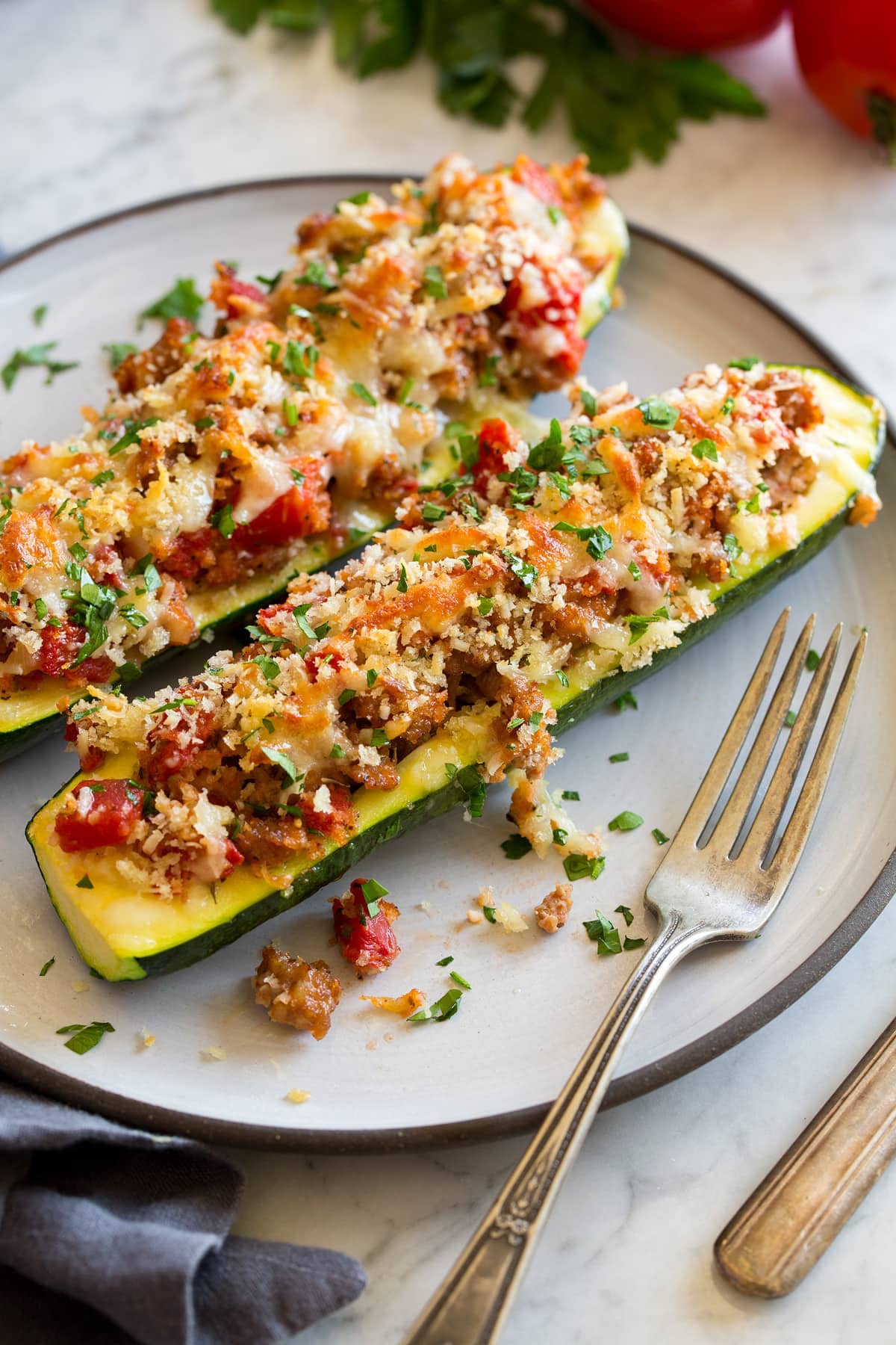 Gevulde courgettes