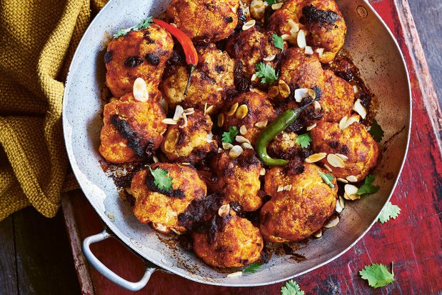Geroosterde currybloemkool