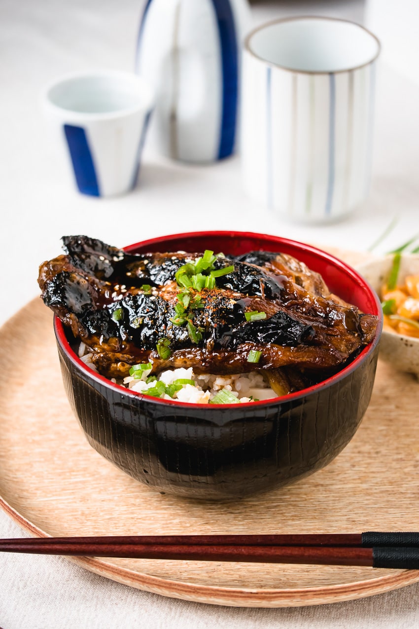 Aubergine in Japanse unagi stijl