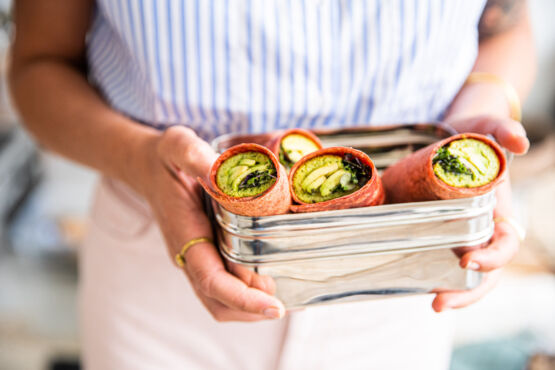 Wrap met pesto-omelet